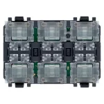 30407 6 кнопок-выключателей на 3 модуля 1P NO 24V, Vimar LINEA