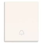 31000.2CB Накладка модульная in-line с символом колокольчика белая 2M, Vimar LINEA