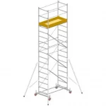 schela din aluminiu modulara cu prindere cu cleme millenium svelt, schela metalica, строительные леса из алюминия