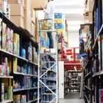 Scara cu platforma din aluminiu