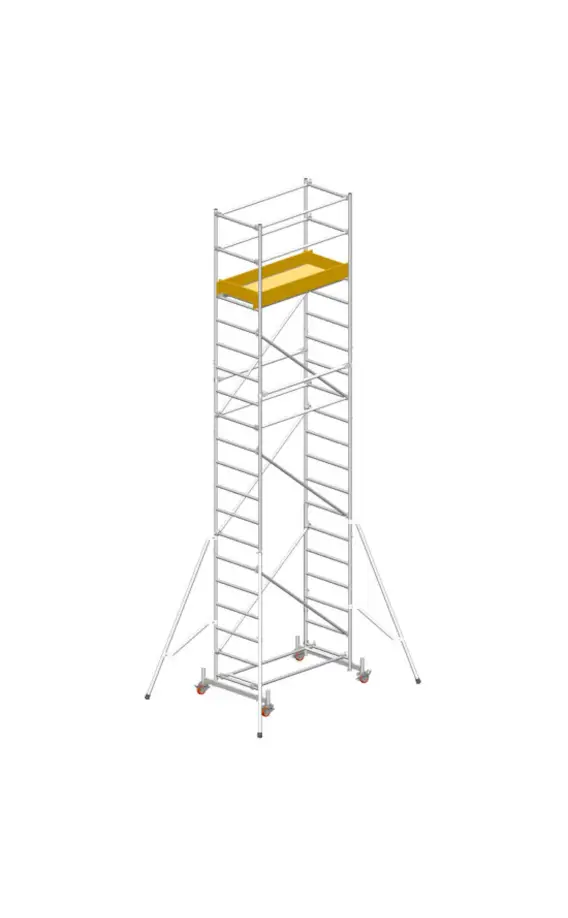 schela din aluminiu modulara cu prindere cu cleme millenium svelt, schela metalica, строительные леса из алюминия