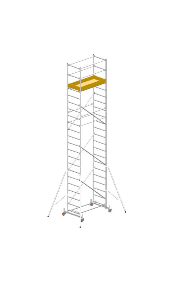 schela din aluminiu modulara cu prindere cu cleme millenium svelt, schela metalica, строительные леса из алюминия