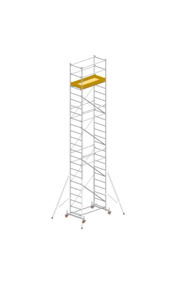 schela din aluminiu modulara cu prindere cu cleme millenium svelt, schela metalica, строительные леса из алюминия