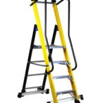 Scara dielectrica din fibră de sticlă cu platforma