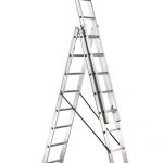 Scăra cu flanse de extensie profesionale din aluminiu cu nervuri