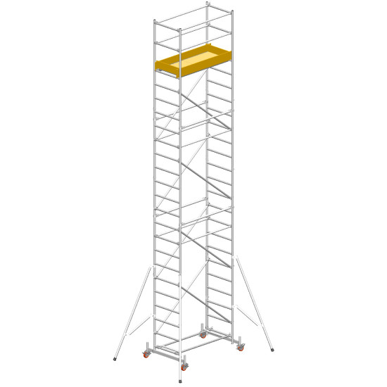 schela din aluminiu modulara cu prindere cu cleme millenium svelt
