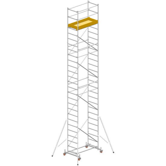 schela din aluminiu modulara cu prindere cu cleme millenium svelt