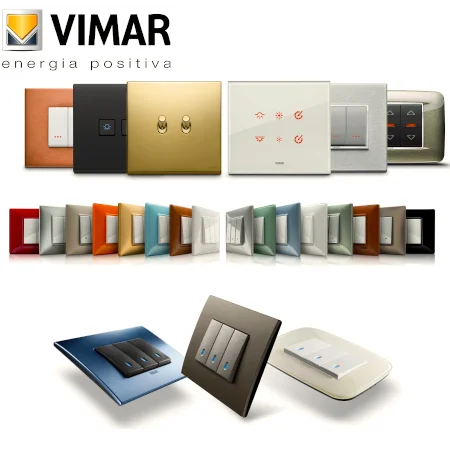 prize și întrerupătoare modulare italiene Vimar | Итальянские Модульные розетки и выключатели Vimar