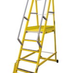 Scara dielectrica din fibră de sticlă cu platforma