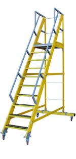 Scara dielectrica din fibră de sticlă cu platforma