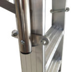 scara doua tronsoane aluminiu, стремянка алюминиевая, лестница с перилами scara cu balustrade