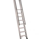 Алюминиевая лестница с перилами