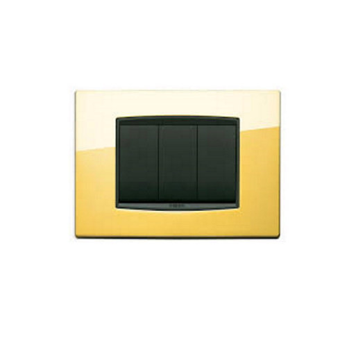 20653.24 Capac metalic (cadru) EIKON pentru 3 module oro lucido