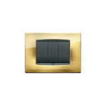 20653.27 Capac metalic (cadru) EIKON pentru 3 module ottone anticato