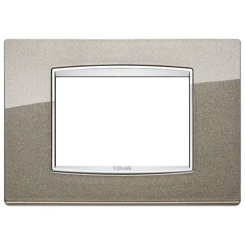 20653.C08 Capac metalic (cadru) EIKON pentru 3 module titanio metal