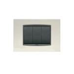 20653.03 Накладка (рамка) металлическая EIKON на 3 модуля grigio airone