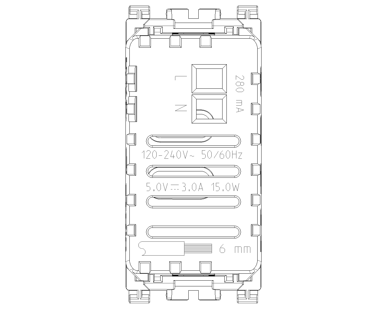 priza | розетка USB Type-C fast charge