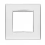 20642.B41 Накладка (рамка) EIKON white на 2 модуля Reflex ice